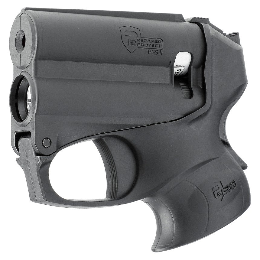 P2P Pistolet PGS II Kit Noir Lampe 200 lumens et bombe poivre 11ml