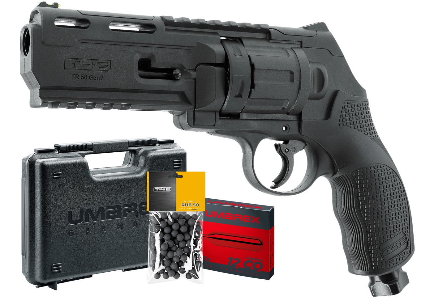 PACK PRET A TIRER T4E TR50 GEN.2 CAL 50 - 7.5 J (100 BILLES, 5 CO2, MALLETTE)