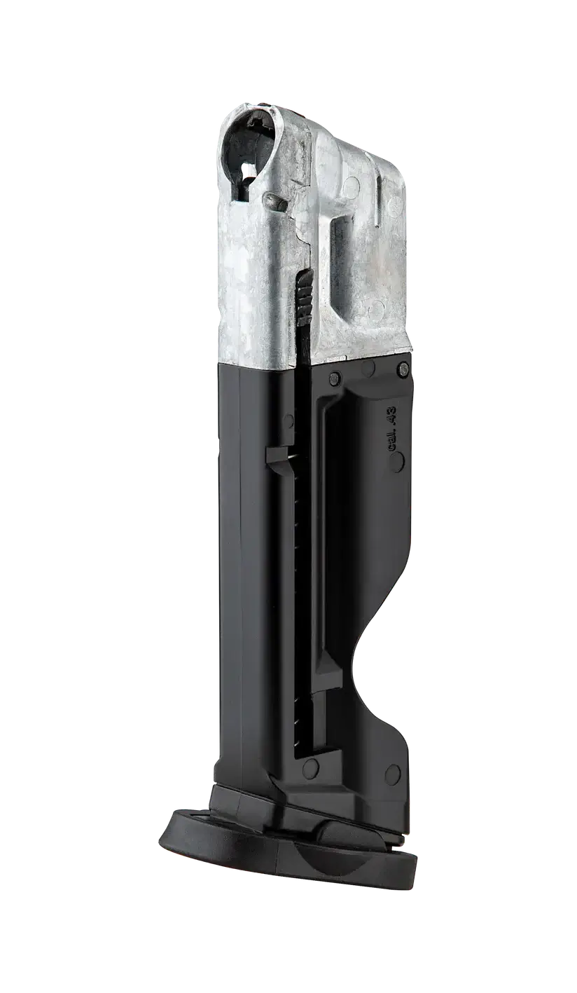 Chargeur M&P9c T4E M2.0 CAL 43 SMITH&WESSON pour répliques CO₂, équipement d'entraînement.