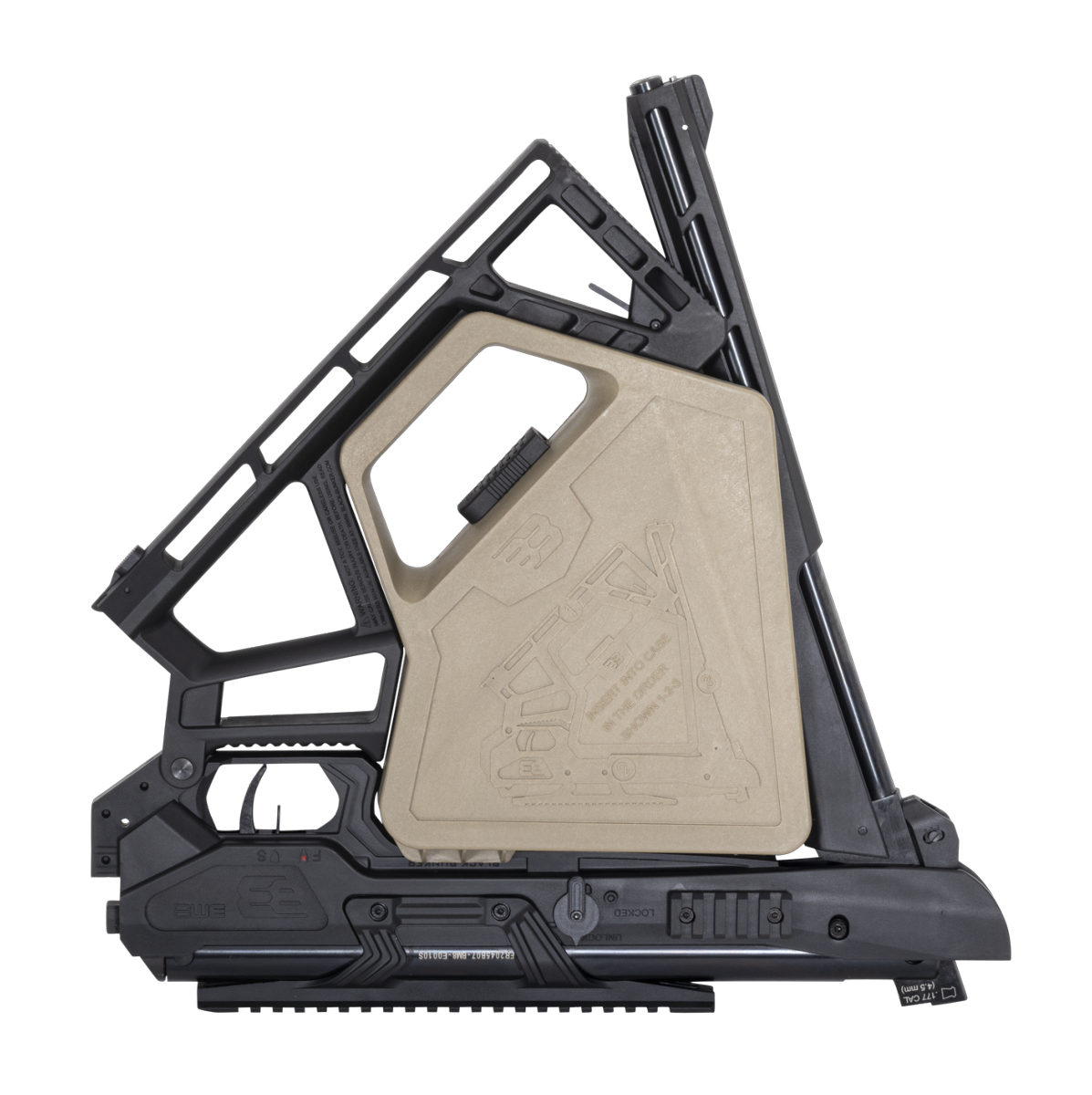 Black Bunker Carabine Pliante BM8 4.5mm Noir Break barrel 19.9J