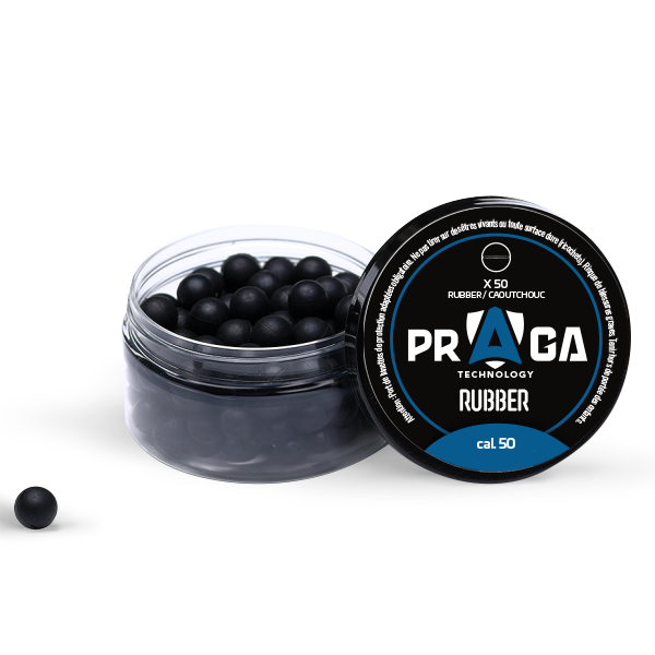 Boîte de balles Caoutchouc Cal 0.50 (x50)