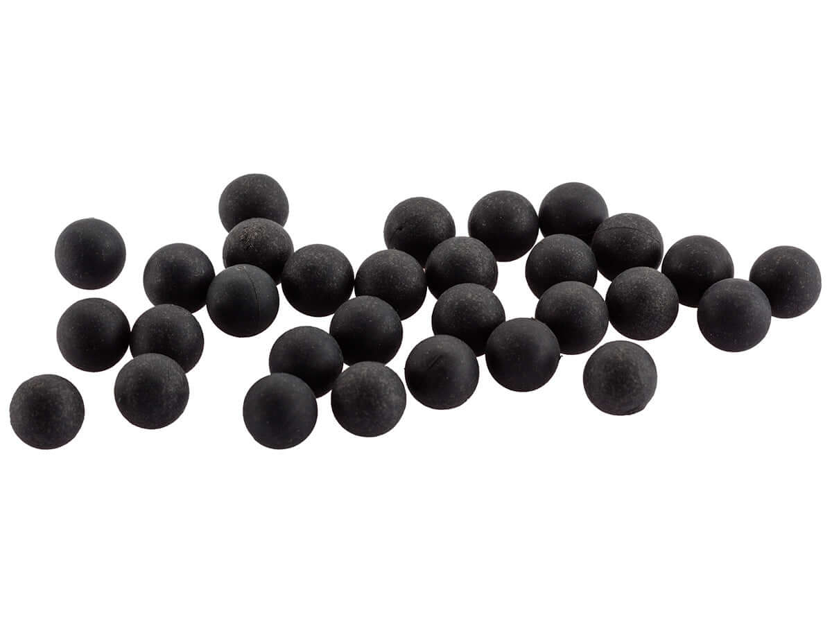 Concorde Defender Bouteille de balles Caoutchouc Cal 0.50 (x50) - balles caoutchouc noires pour lanceurs de défense.