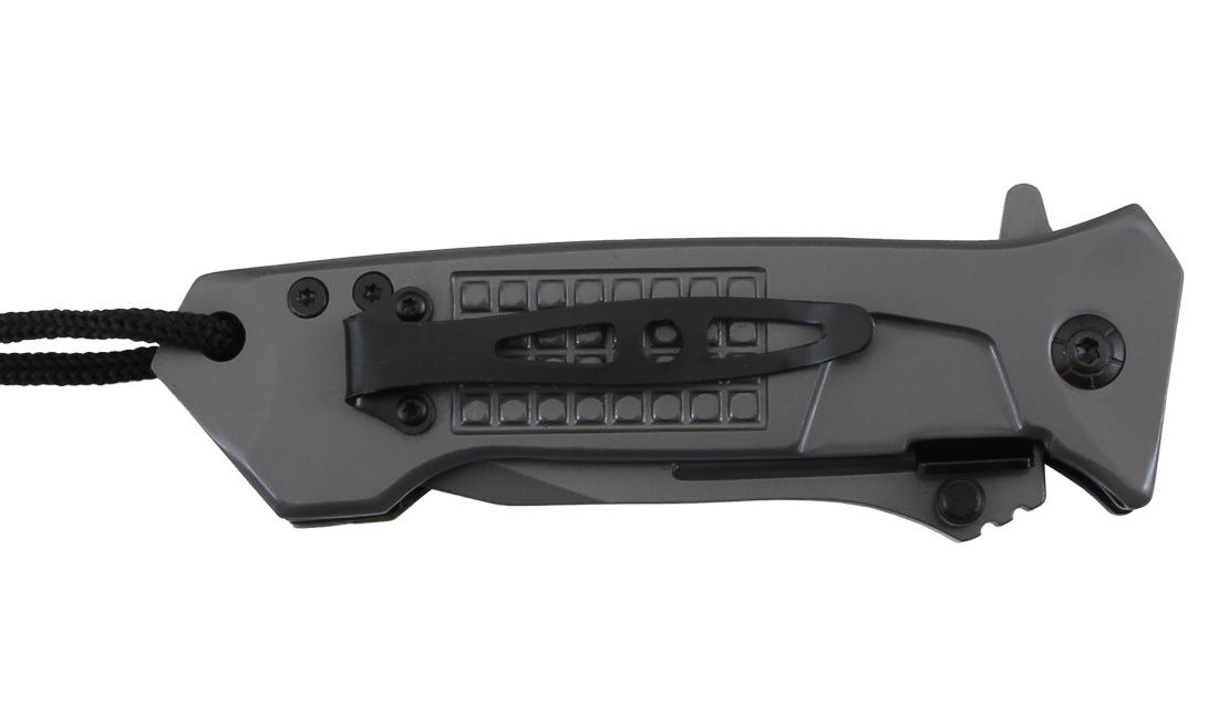 Couteau pliant Stinger Bora ST1 Lame 8.8cm avec cordon et clip