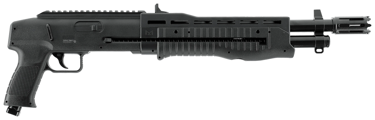 PACK PRET A TIRER T4E HDX68 CAL 68 - 7,5J (100 BILLES ET 5 CARTOUCHES CO2) Fusil T4E HDX68 en profil