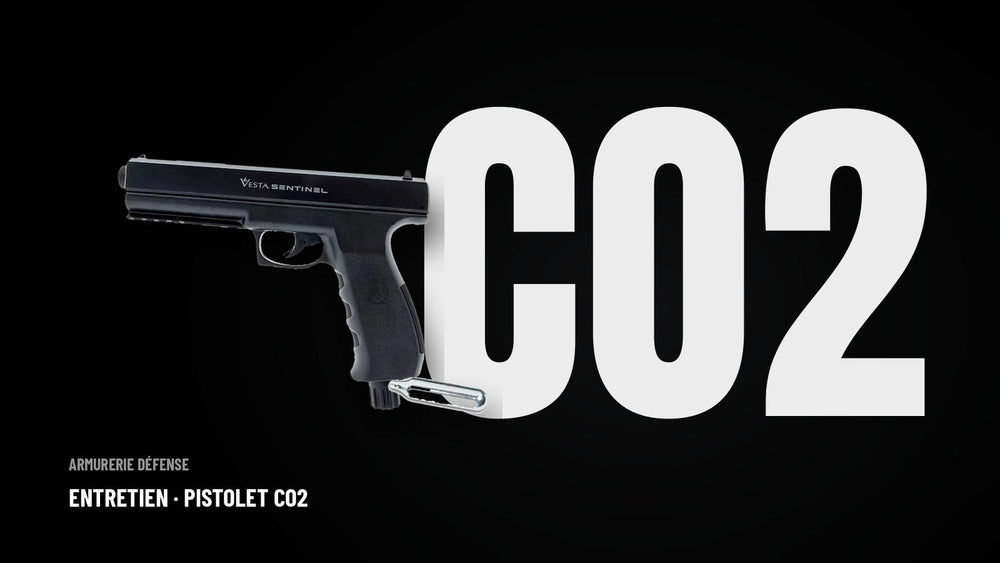 Pistolet de défense CO2 : fonctionnement, capsules et entretien — Armurerie Défense