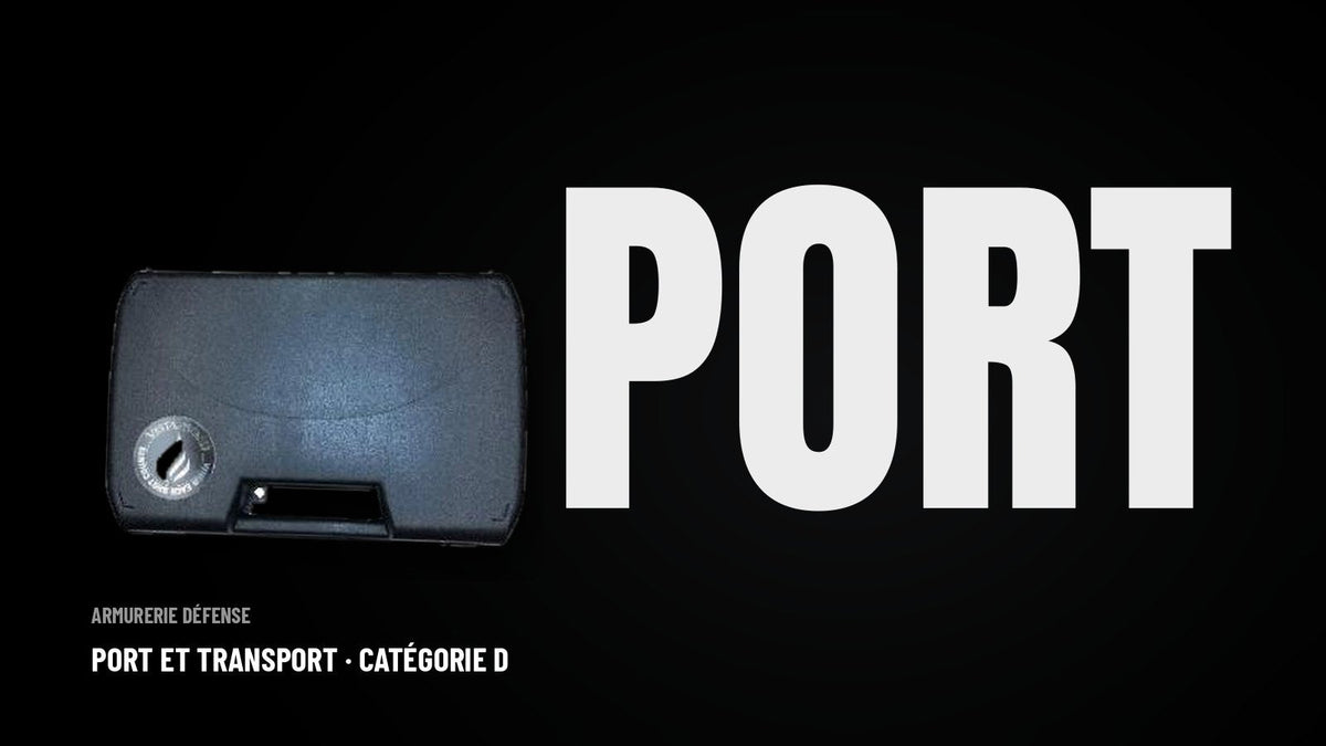 Port et transport d'une arme de catégorie D : ce que dit la loi — Armurerie Défense
