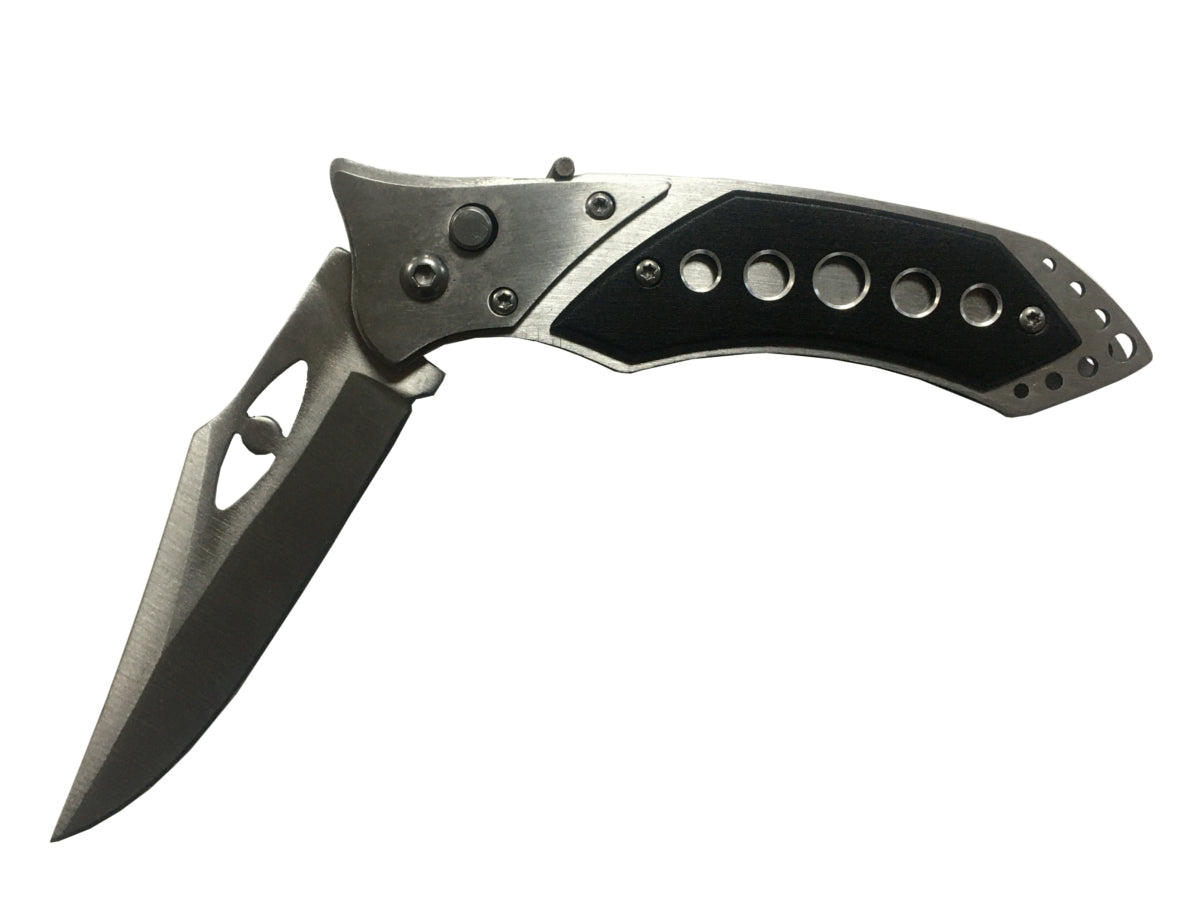 Couteau automatique Gris et Noir - lame 9cm