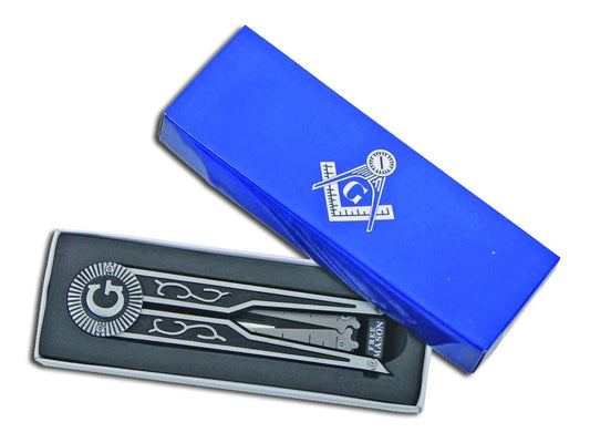 Couteau pliant Franc-Macon avec boite