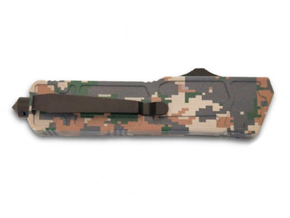 Couteau automatique brise-vitre lame 9cm Camo