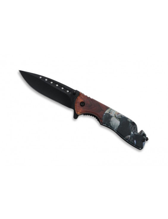 Couteau Taureau de Camargue avec coupe ceinture Lame 9cm