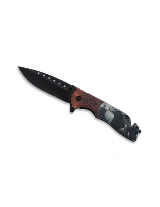 Couteau Taureau de Camargue avec coupe ceinture Lame 9cm