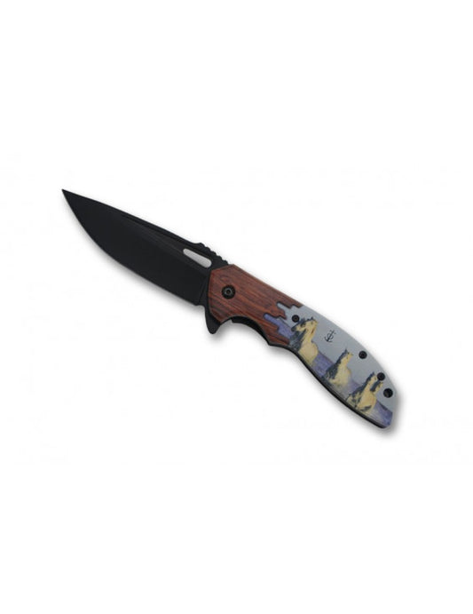 Couteau Chevaux de Camargue Lame 9cm