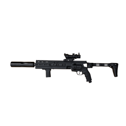 Kit de conversion carabine pour T4E TR68 avec silencieux et lunette, carabine non létale.