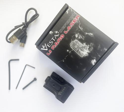Vesta Defense L1 Nano Laser USB Picatinny 21mm étanche IPX6