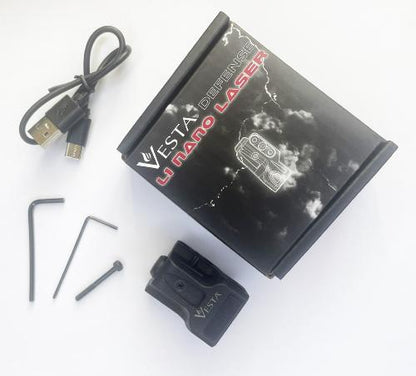 Vesta Defense L1 Nano Laser USB Picatinny 21mm étanche IPX6