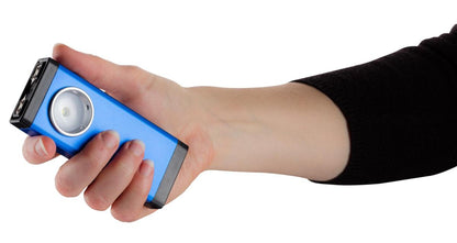 Shocker Lampe de Poche Vintage Bleue 500K Volts 200 Lumens USB + CLIP