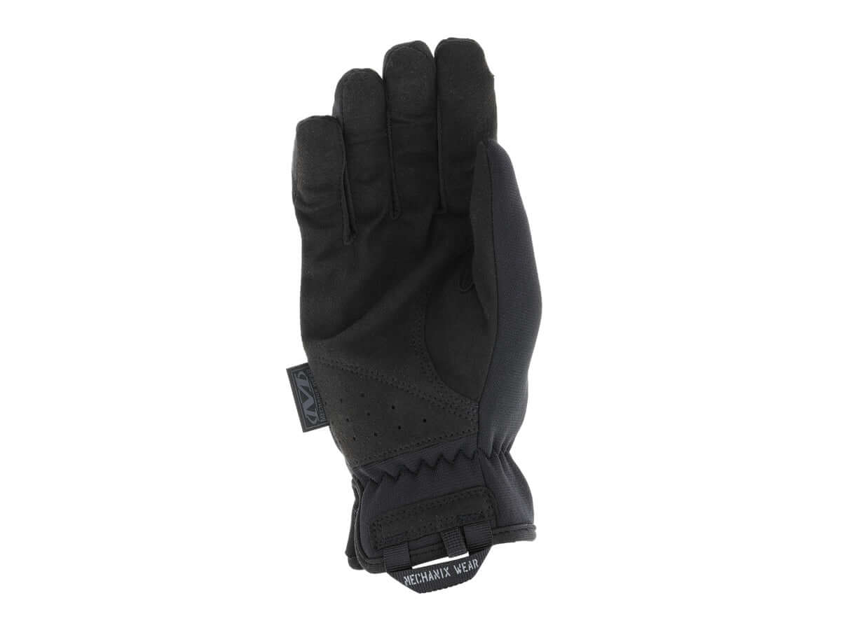 Mécanicien Gants Femme Fast-Fit Covert Noir, gants de protection pour femmes, confort et sécurité pour travaux en extérieur.