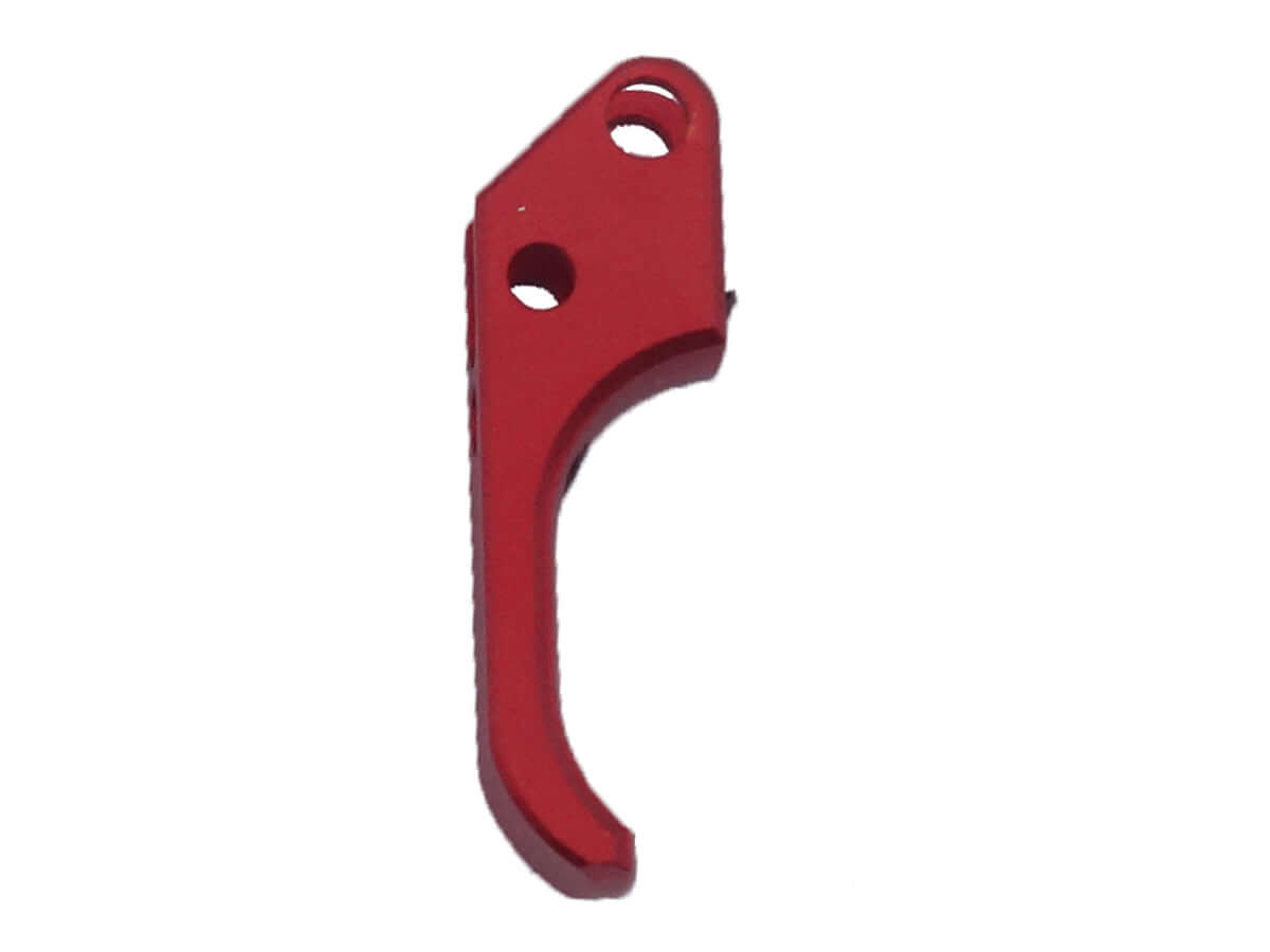 ASG Détente Custom SAO anodizée rouge pour CZ SP-01 Shadow en aluminium usiné, léger et résistant.
