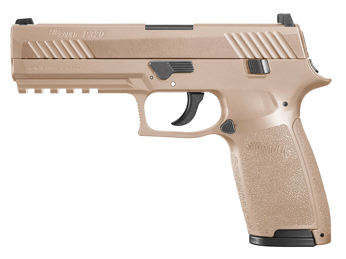 Sig Sauer Pistolet P320 4.5mm Metal Blowback FDE 2.8J +2 mag