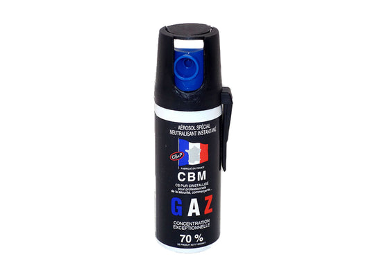 Aérosol de défense GAZ 50ML CS