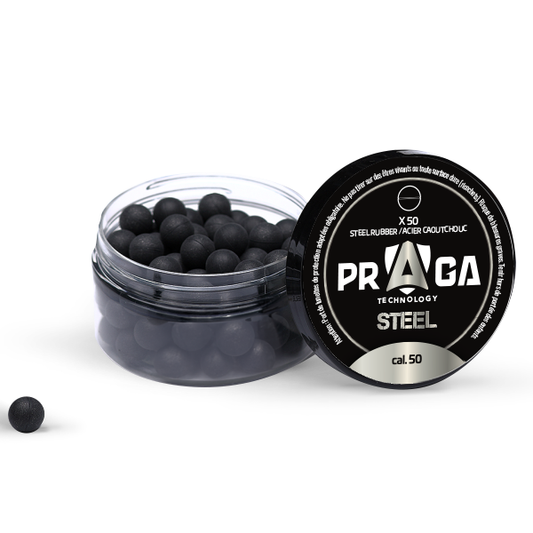 Boîte de balles Caoutchouc Métal Cal 0.50 (x50)