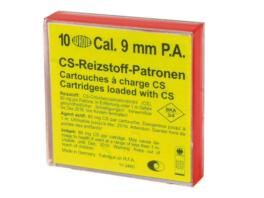 Wadie Cartouche 9mm PAK Gaz CS (x10)