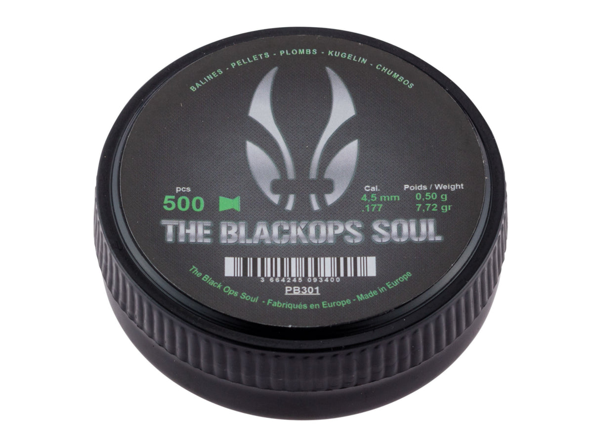 BLACKOPS Plombs plats 4.5mm(.177) (x500)