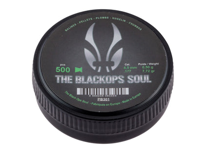 BLACKOPS Plombs plats 4.5mm(.177) (x500)