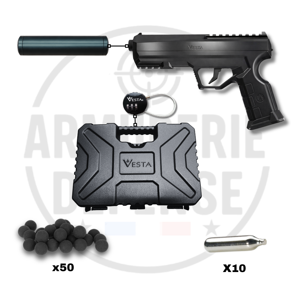 VESTA P68 Guardian cal.68 Pack Tactique Pistolet + Mallette + Tachyon G