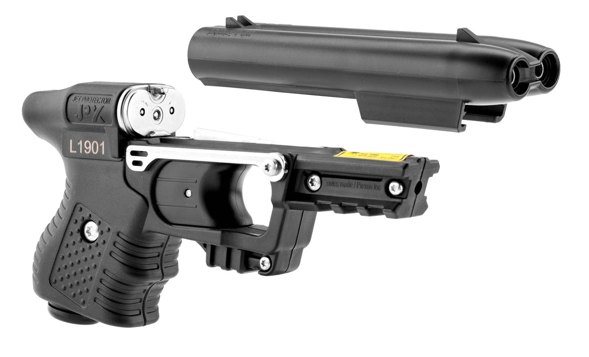 PIEXON JPX pistolet lanceur poivre 2 coups noir avec laser