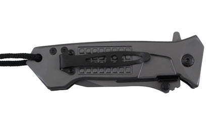 Couteau pliant Stinger Bora ST1 Lame 8.8cm avec cordon et clip