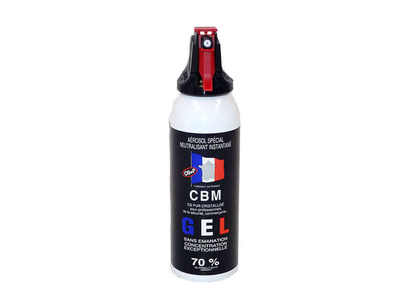 Aérosol de défense GEL 100ML CS Accusol - Spray professionnel haute performance pour neutralisation.