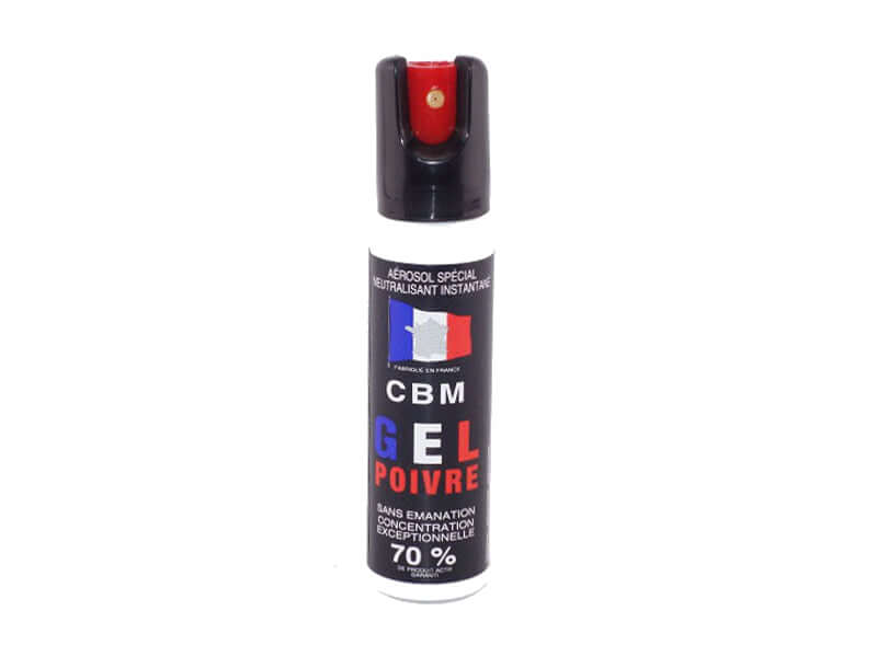 Aérosol de défense GEL 25ML OC Red Pepper Capot 1/4 de tour, spray de défense compacte et efficace en gel poivré.