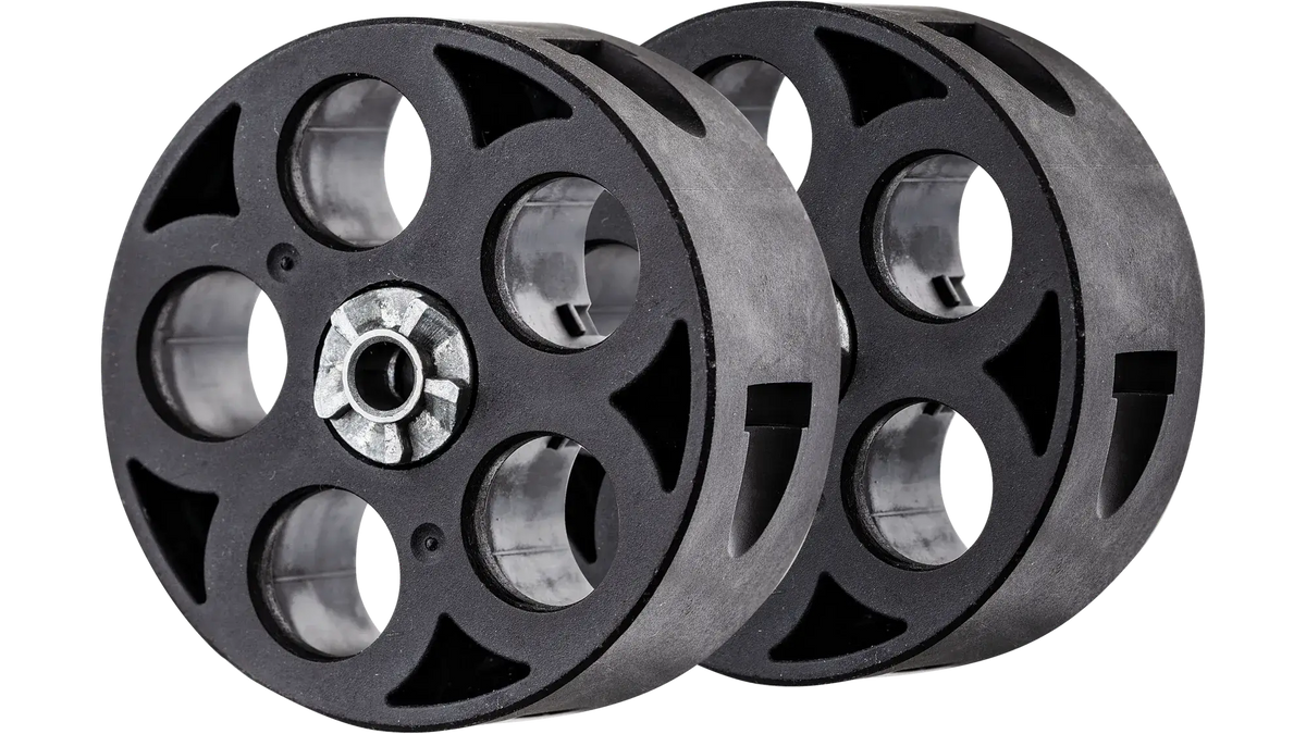 BARILLET T4E TR68 CAL 68 X2 - Lot de 2 barillets pour revolver T4E TR68, polymère robuste, compatible Gen1 et Gen2.