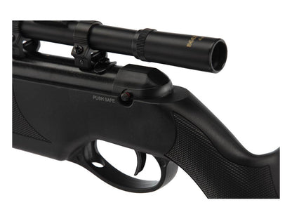 Beeman Carabine BAY CAT 4.5mm Break barrel Synthétique 16J detail view of the trigger and scope mount