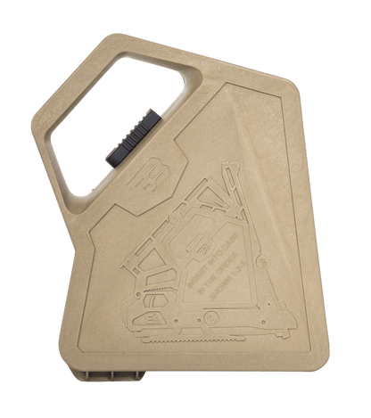 Black Bunker Carabine Pliante BM8 4.5mm Break barrel 19.9J in compact case for easy transport and storage.