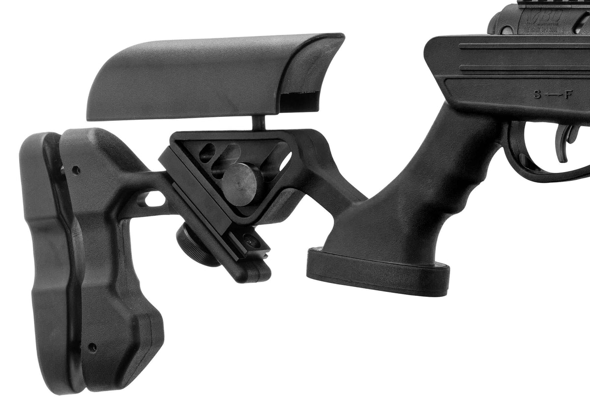 BLACKOPS Quantico Carabine V2 4.5mm(.177) Noir 19.9J + Lunette 4x32 crosse réglable et modulaire