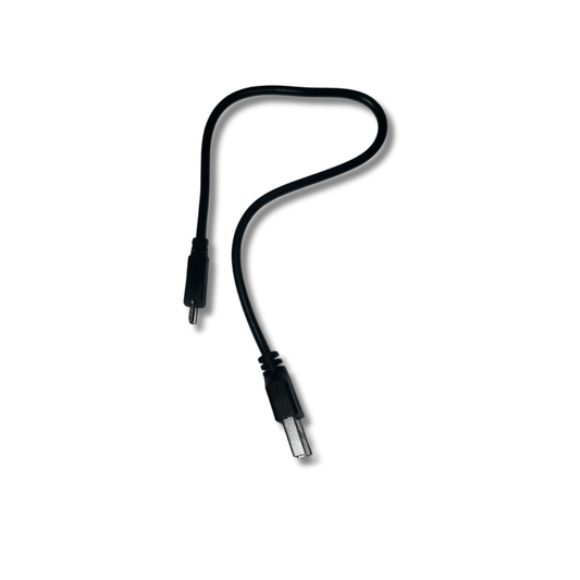 câble d'alimentation USB Micro USB noir avec connecteurs pour recharge rapide d'appareils compatibles.