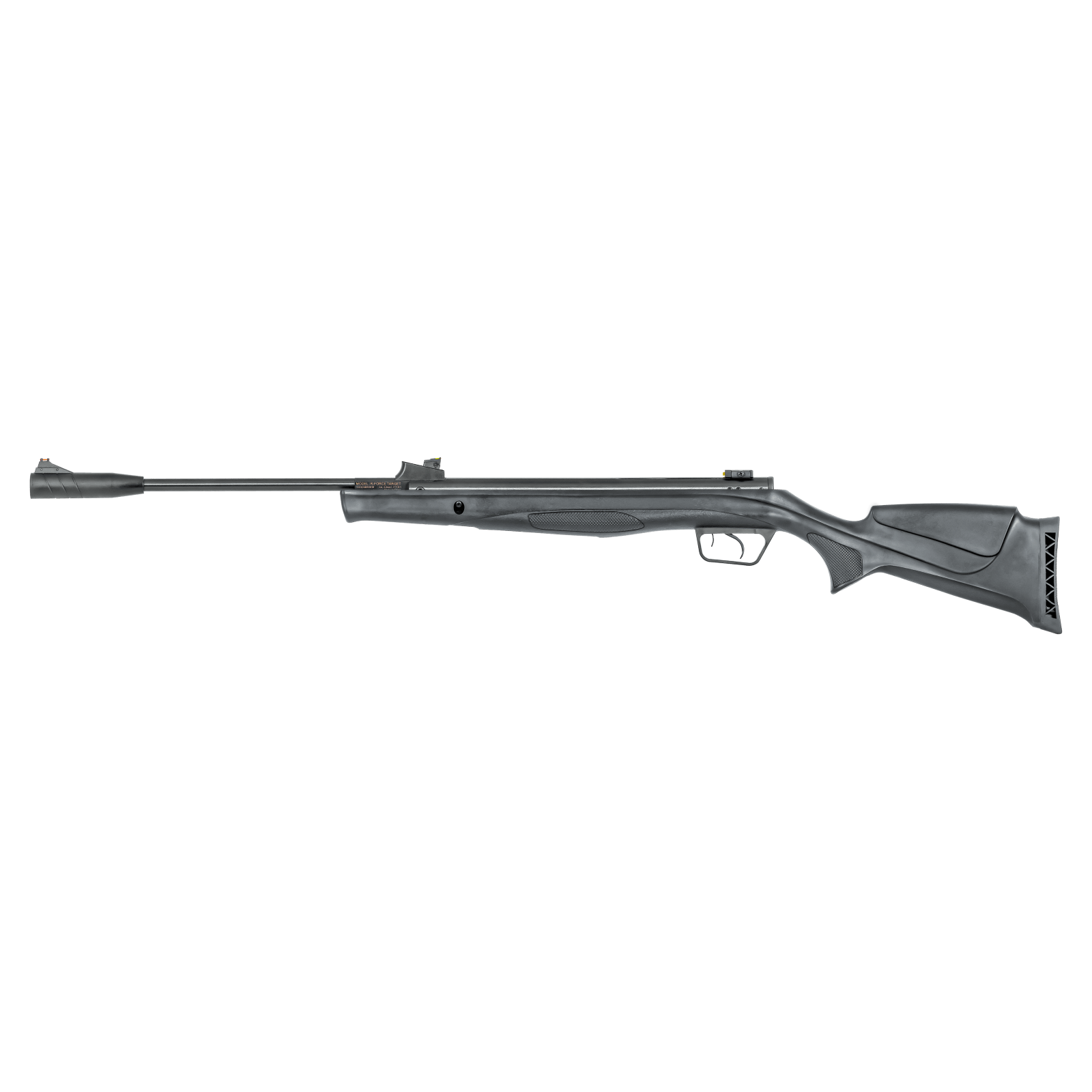 Carabine Umarex R-Force 19,9 J vue de profil sur fond transparent