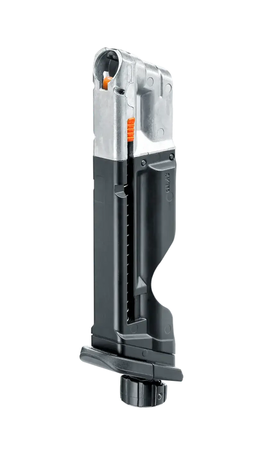 Chargeur d'urgence Glock 17 Gen5 T4E Cal 43 Paintball - 8 coups, idéal pour une réactivité immédiate.