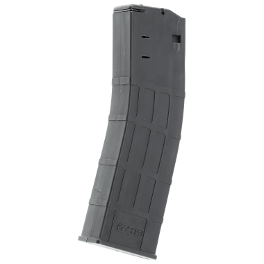 CHARGEUR 20 COUPS TC68 T4E CAL 68 en vue latérale, idéal pour pistolet automatique T4E TC68, couleur noire.