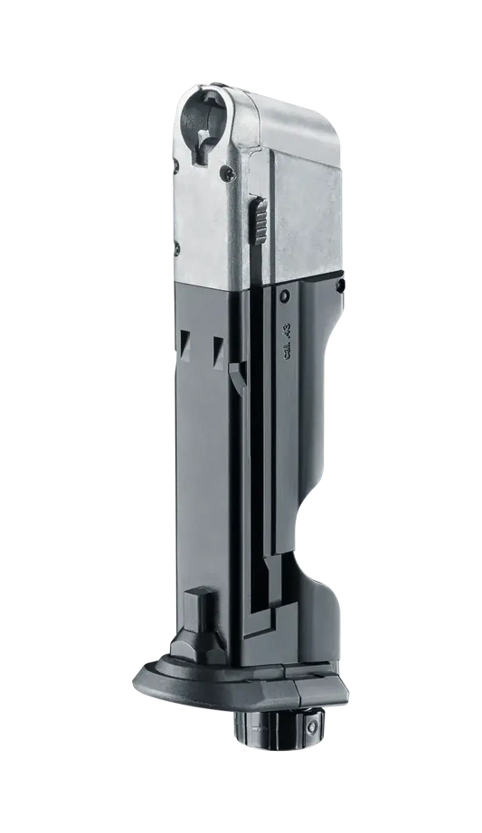 Chargeur d'urgence PPQ M2 T4E Cal 43 Walther pour armes de défense avec système Quick Piercing.