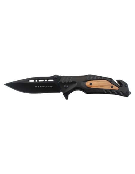 Couteau pliant Multi-fonctions Stinger Garbi ST3 avec étui, design robuste et compact, parfait pour l'outdoor.