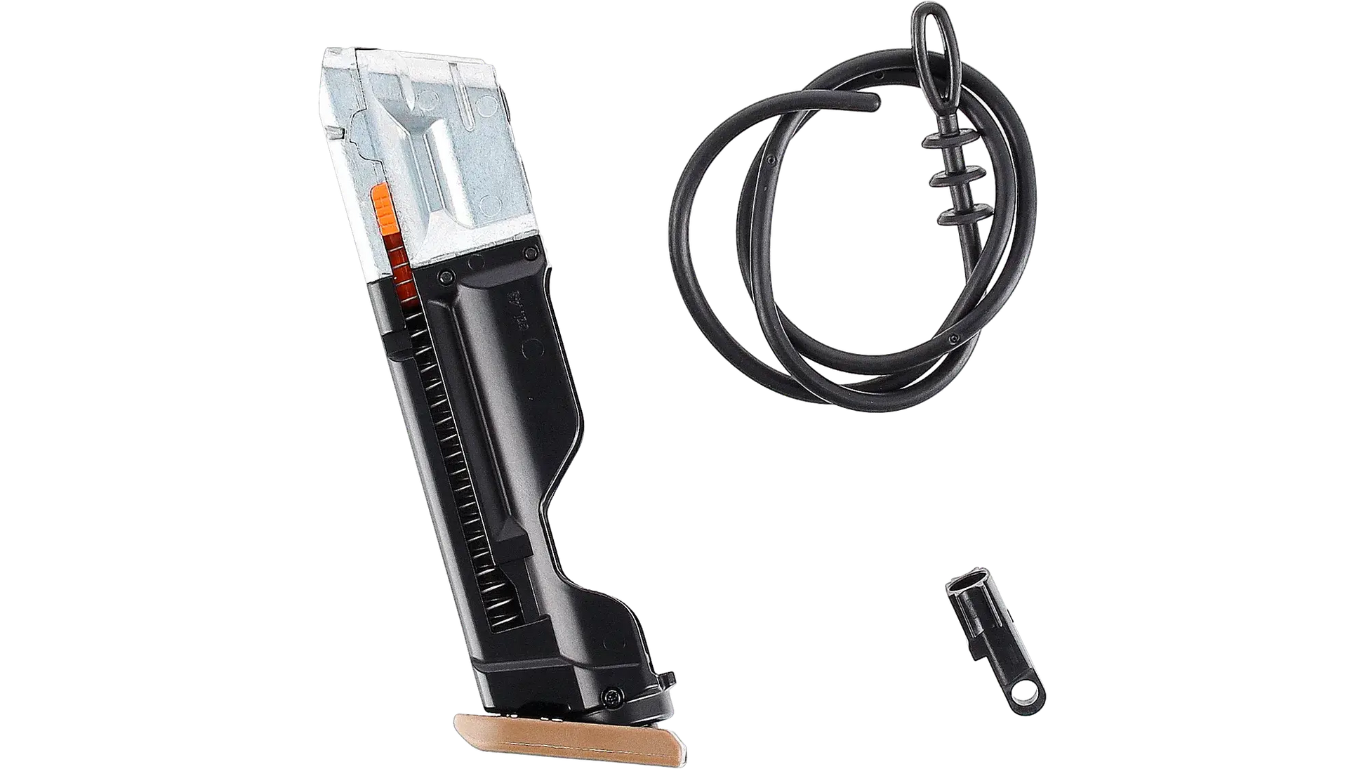 PIST GLOCK 17 GEN5 CAL 43 PAINTBALL T4E COYOTE magazine and accessories for training.