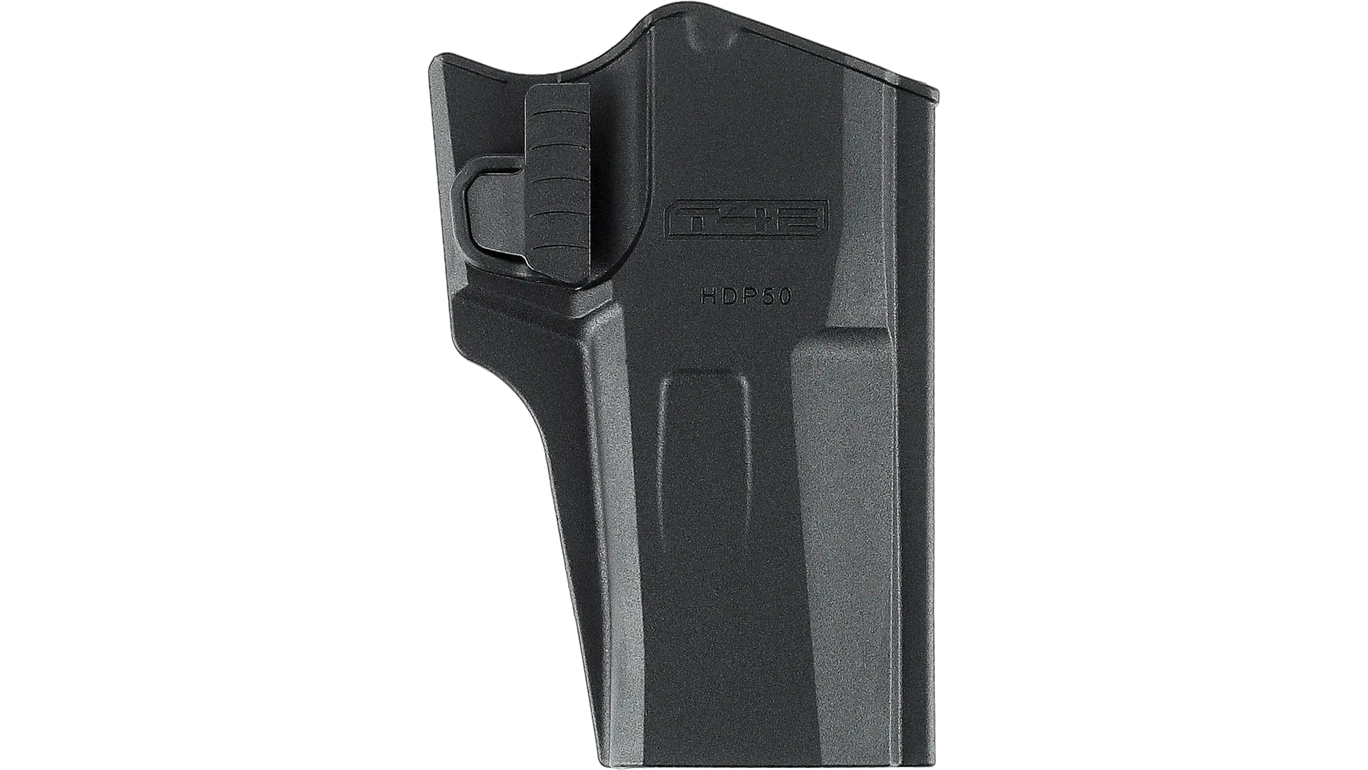HOLSTER PADDLE POLYMERE RETENTION BOUTON T4E HDP 50 - Holster rigide pour pistolet T4E HDP50 avec système de rétention.