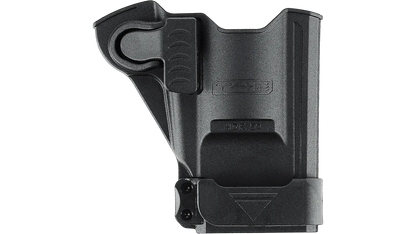 Holster Retention Bouton T4E TR50, design rigide pour un maintien optimal des armes de défense.