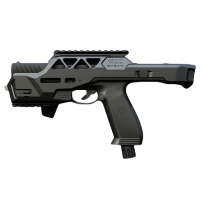 kit de conversion carabine VESTA SPEAR vue latérale d'un pistolet modulaire performant en noir.