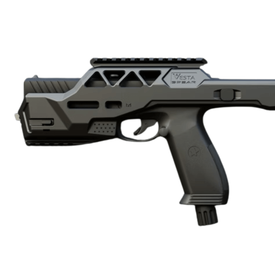 kit de conversion carabine VESTA SPEAR vue latérale d'un pistolet transformé en carabine tactique.