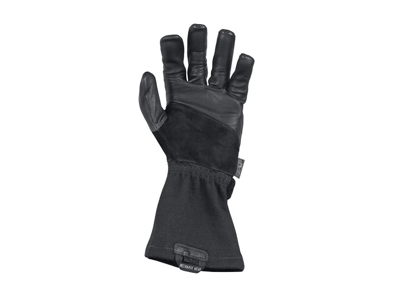 Gants résistants aux flammes Mechanix en cuir et matériau ignifuge, conçus pour protection thermique et mobilité.