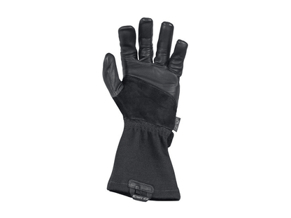 Gants résistants aux flammes Mechanix en cuir et matériau ignifuge, conçus pour protection thermique et mobilité.